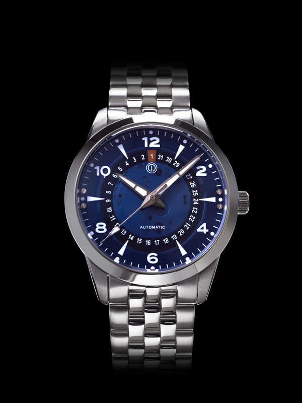NOR-LIGHT: "BLUE DATE SAPPHIRE DIAL" MODEL NL-05  [ESTIMATED DELIVERY: JUNE 2024]