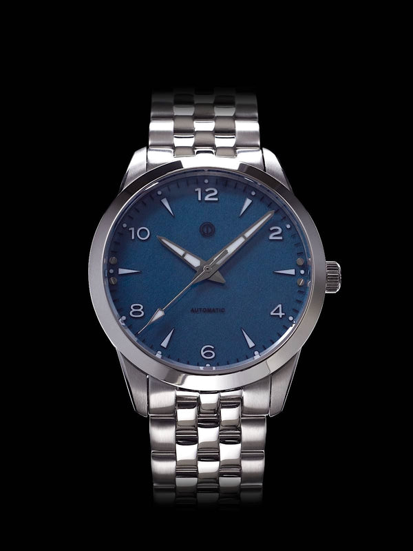 AWAGAMI FACTORY X MMI WATCHES: "BLUE WASHI DIAL" MODEL NL-02  [ESTIMATED DELIVERY: JUNE 2024]