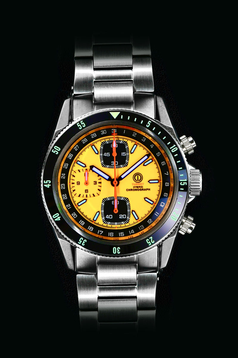 TURRET MARINE CHRONOGRAPH V2 BISMARCK YELLOW MODEL TRC-21B (BRACELET)