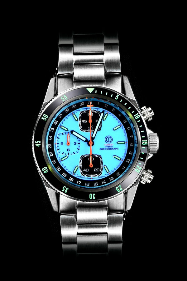 TURRET MARINE CHRONOGRAPH V2 ICE BLUE MODEL TRC-22B (BRACELET)