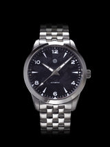 NOR-LIGHT: "BLACK NO DATE SAPPHIRE DIAL" MODEL NL-09