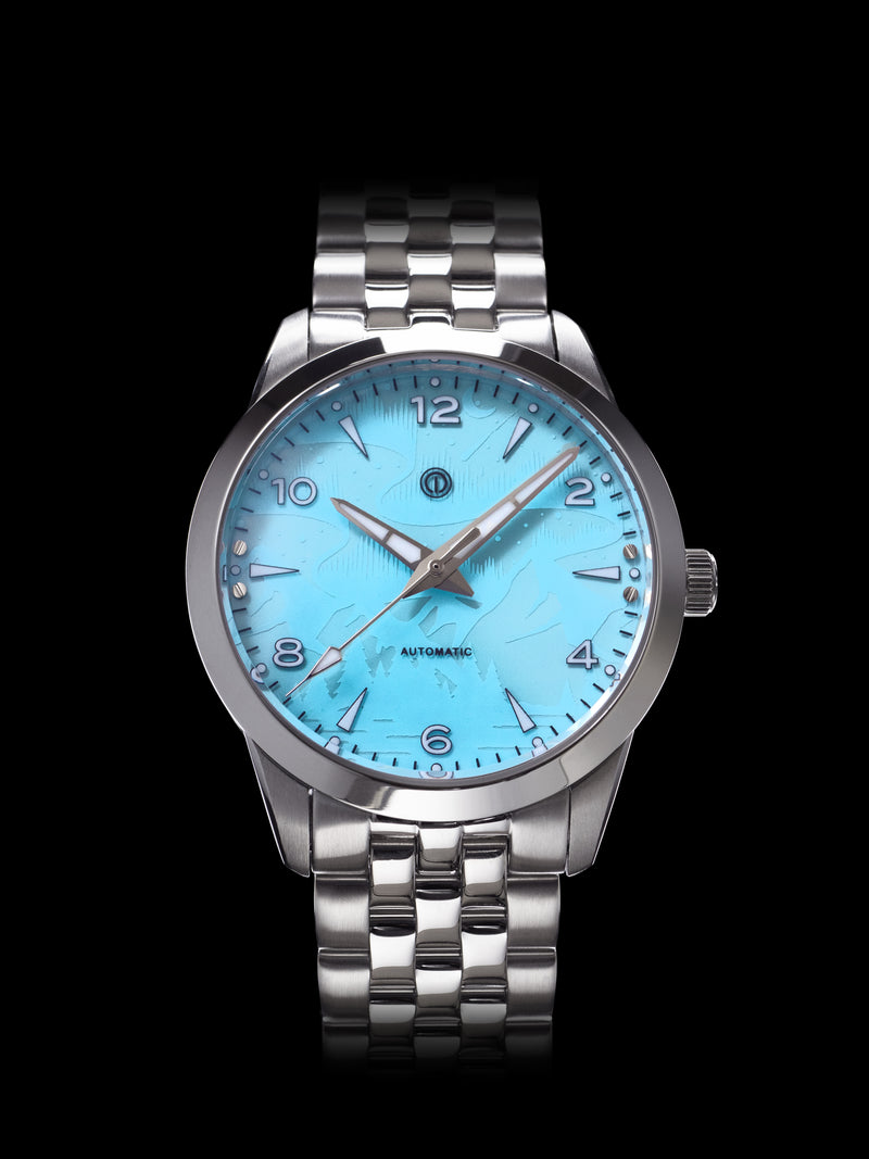 NOR-LIGHT: "BLUE NO DATE SAPPHIRE DIAL" MODEL NL-11  [ESTIMATED DELIVERY: END OF MAY 2024]