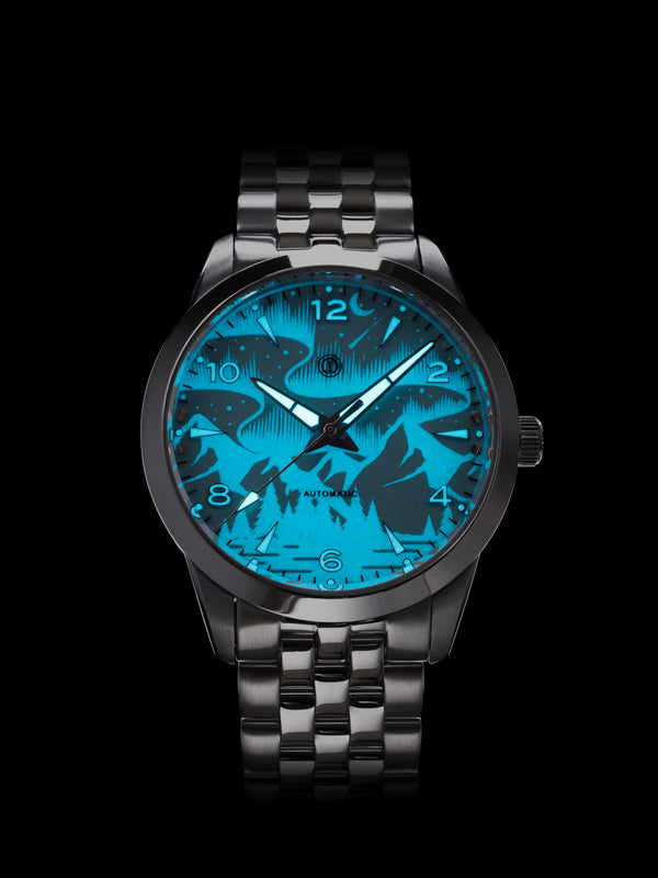 NOR-LIGHT: "BLUE NO DATE SAPPHIRE DIAL" MODEL NL-11