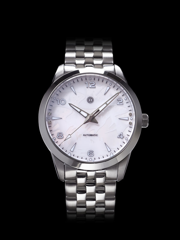 NOR-LIGHT: "WHITE NO DATE SAPPHIRE DIAL" MODEL NL-10