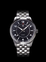 NOR-LIGHT: "BLACK DATE SAPPHIRE DIAL" MODEL NL-04