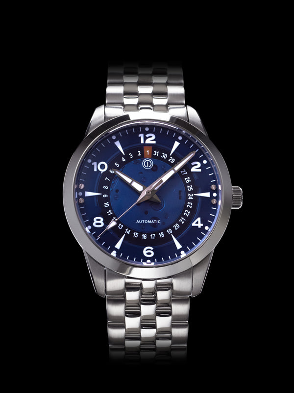 NOR-LIGHT: "BLUE DATE SAPPHIRE DIAL" MODEL NL-05