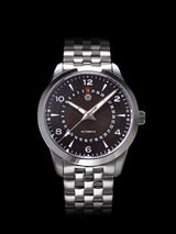 NOR-LIGHT: "BROWN DATE SAPPHIRE DIAL" MODEL NL-07