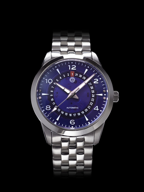 NOR-LIGHT: "PURPLE DATE SAPPHIRE DIAL" MODEL NL-08