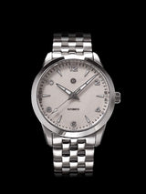 AWAGAMI FACTORY X MMI WATCHES: "WHITE WASHI DIAL" MODEL NL-01