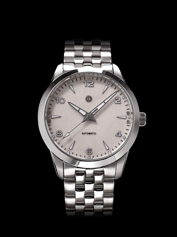 AWAGAMI FACTORY X MMI WATCHES: "WHITE WASHI DIAL" MODEL NL-01