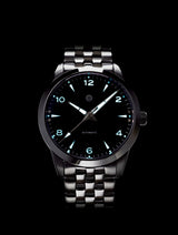 AWAGAMI FACTORY X MMI WATCHES: "FUMES WHITE WASHI DIAL" MODEL NLF-01