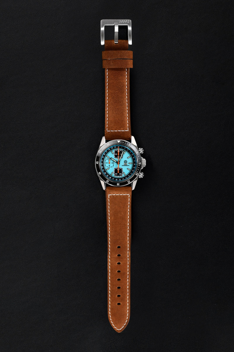 TURRET MARINE CHRONOGRAPH V2 ICE BLUE MODEL TRC-22L (LEATHER/RUBBER STRAPS) [DELIVERY: 15TH MARCH 2024]