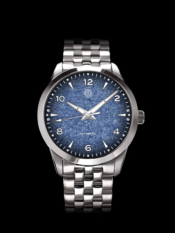 AWAGAMI FACTORY X MMI WATCHES: "FUMES BLUE WASHI DIAL" MODEL NLF-02