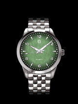 AWAGAMI FACTORY X MMI WATCHES: "FUMES L GREEN WASHI DIAL" MODEL NLF-21