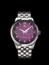 AWAGAMI FACTORY X MMI WATCHES: "FUMES PURPLE WASHI DIAL" MODEL NLF-22