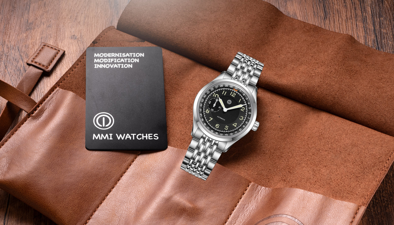HERITAGE 38 HERITAGE SALMON FULL LUME MODEL: HT-05 – MMI WATCHES