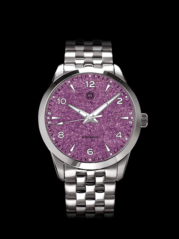 AWAGAMI FACTORY X MMI WATCHES: "PURPLE WASHI DIAL" MODEL NL-22