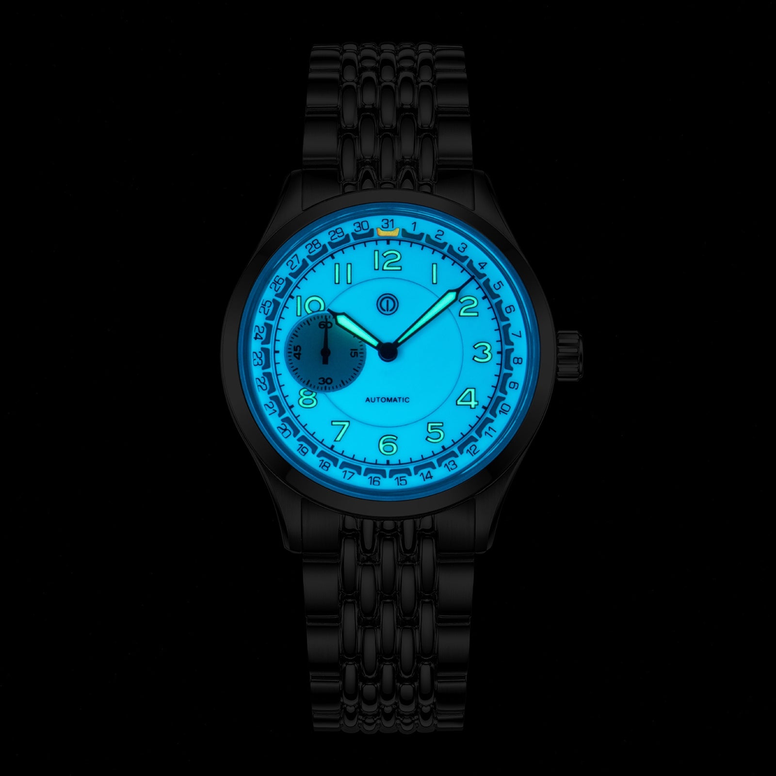 HERITAGE 38 MINT WHITE FULL LUME MODEL: HT-04 – MMI WATCHES