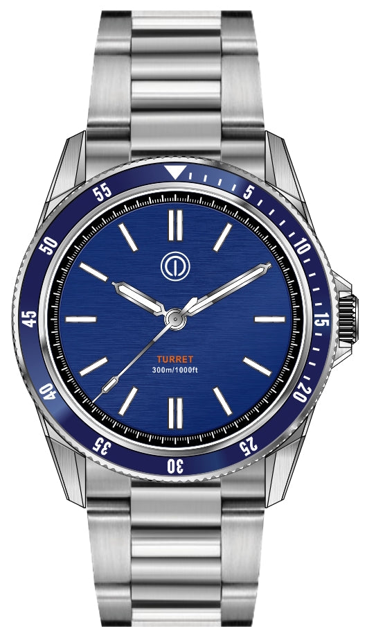 Turret 300M - Model: TR2-WL (MIDNIGHT BLUE) (NO DATE) (NH35)