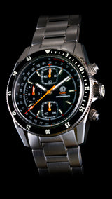 TURRET MARINE CHRONOGRAPH GOTLAND BLACK TRC-02