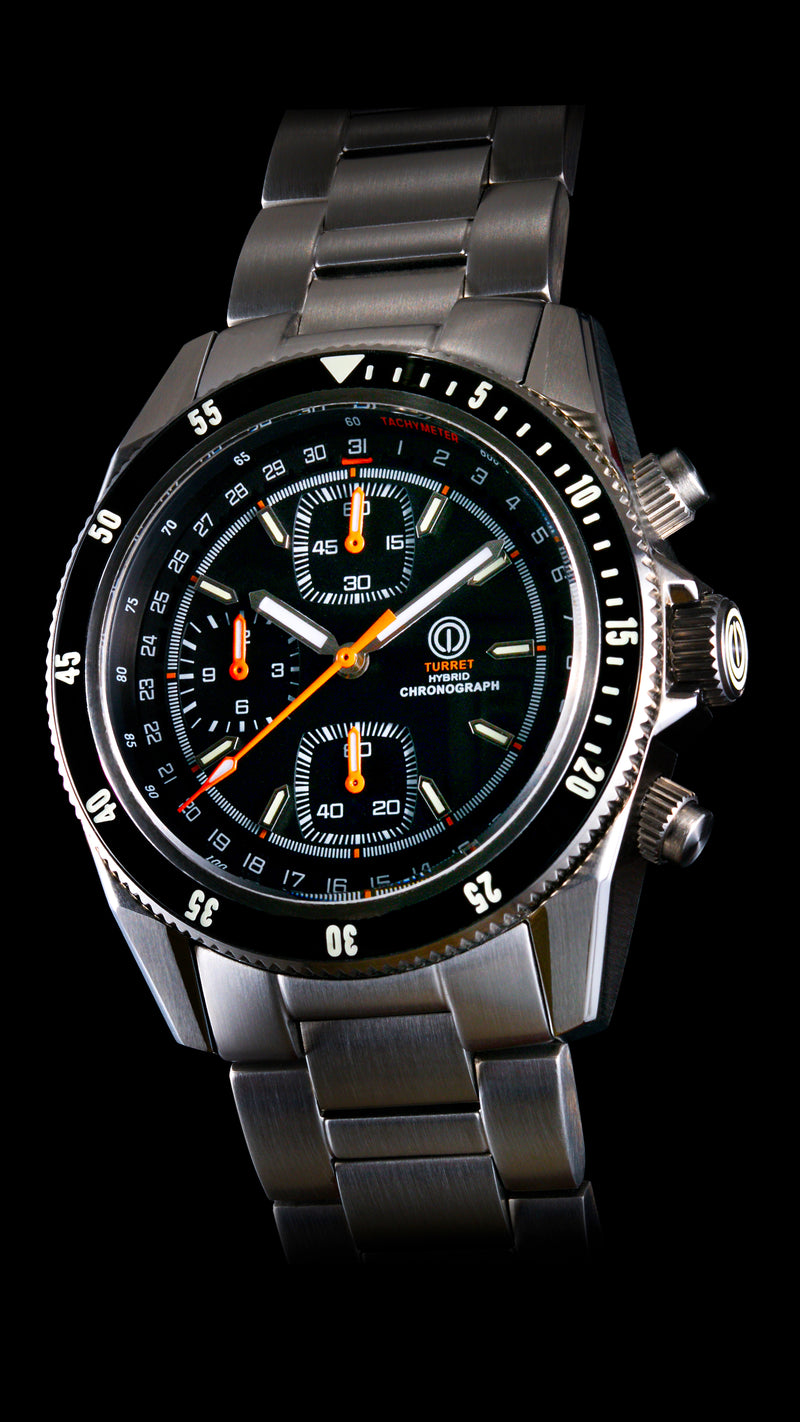 TURRET MARINE CHRONOGRAPH GOTLAND BLACK TRC-02