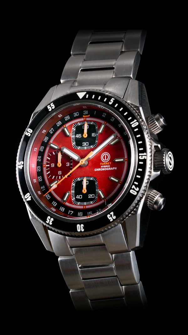 TURRET MARINE CHRONOGRAPH KIROV RED TRC-03B (BRACELET) [DELIVERY: 18TH MARCH 2024]