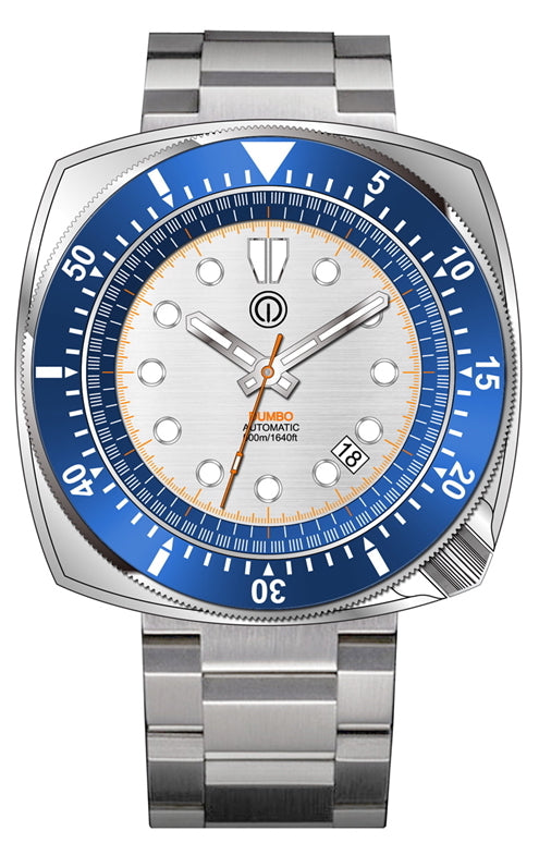 DUMBO 500M DIVE WATCH 316L NH35 "STEEL BRACELET PACKAGE" DB6NHS