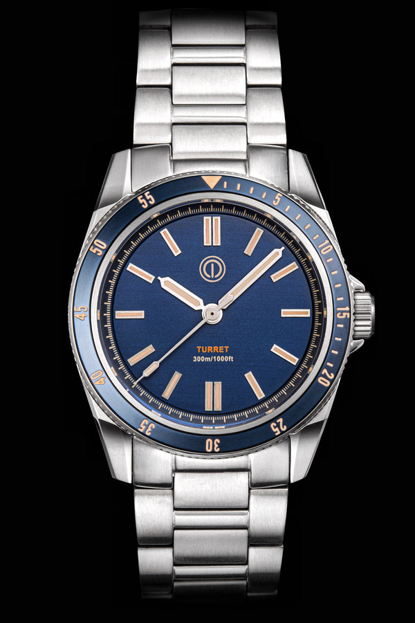 Turret 300M - Model: TR2-OR (MIDNIGHT BLUE) (NO DATE) (OLD RADIUM) (NH35)