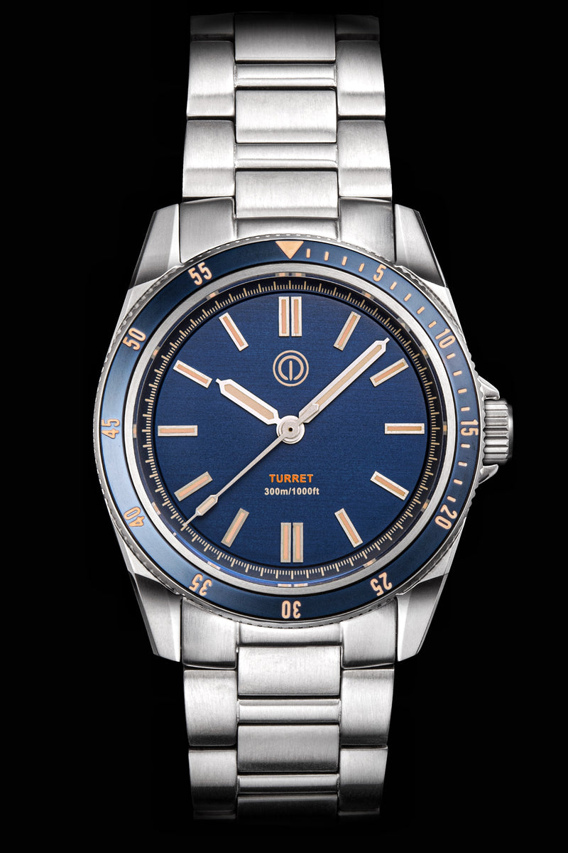 Turret 300M - Model: TR2-OR (MIDNIGHT BLUE) (NO DATE) (OLD RADIUM) (NH35)