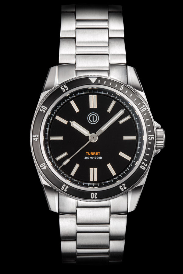 Turret 300M - Model: TR1-WL (STEEL BLACK) (NO DATE) (NH35)